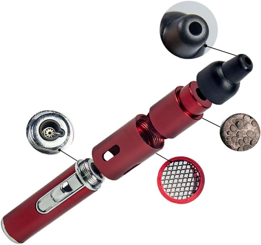 Beast-Fox Pipe Lighter Combo, Portable Slim Torch Ligters Butane Refillable, Multipurpose Handheld Lighters Metal Tube for Outdoor Camping Hiking (Purple)