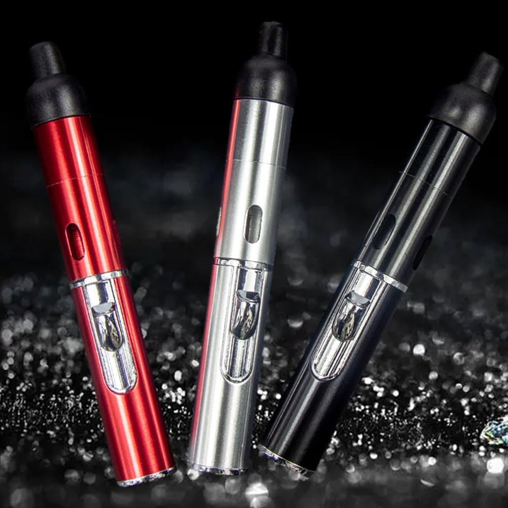 Beast-Fox Pipe Lighter Combo, Portable Slim Torch Ligters Butane Refillable, Multipurpose Handheld Lighters Metal Tube for Outdoor Camping Hiking (Green)