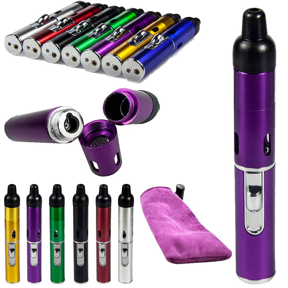 Beast-Fox Pipe Lighter Combo, Portable Slim Torch Ligters Butane Refillable, Multipurpose Handheld Lighters Metal Tube for Outdoor Camping Hiking (Green)