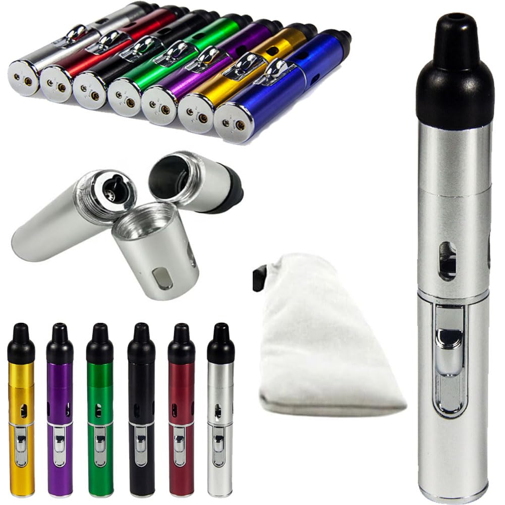 Beast-Fox Pipe Lighter Combo, Portable Slim Torch Ligters Butane Refillable, Multipurpose Handheld Lighters Metal Tube for Outdoor Camping Hiking (Purple)