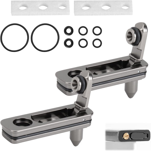 2 Pack Lighter Repair Kit Compatible with Zippo, Replacement Gasket Seal Insert Accessories with Cotton Pads, Anti Evaporation Parts for Insert Maintenance, Metal Bottom Seals
