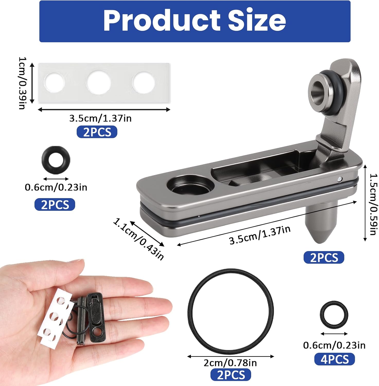 2 Pack Lighter Repair Kit Compatible with Zippo, Replacement Gasket Seal Insert Accessories with Cotton Pads, Anti Evaporation Parts for Insert Maintenance, Metal Bottom Seals