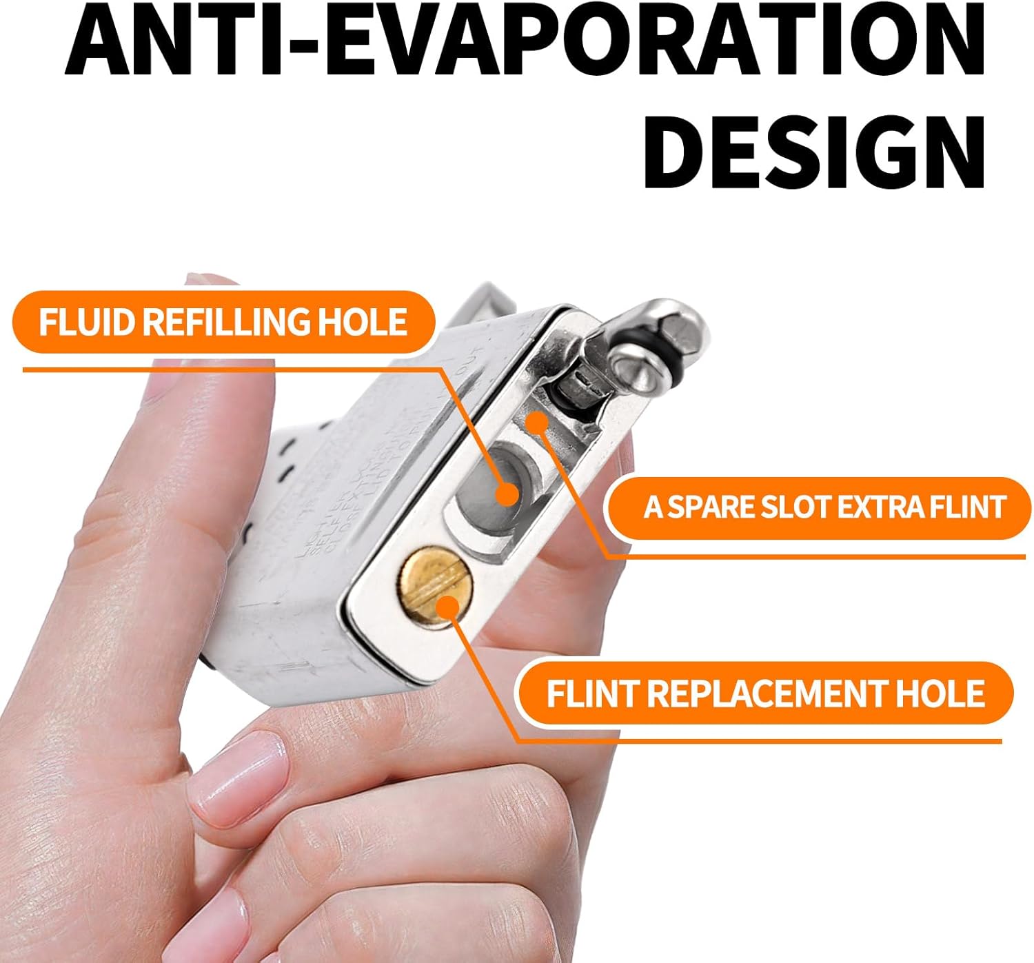 Lighter Gasket Seal Compatible with Zippo, Metal Repair Kit with Cotton Felt Pad, Anti-Evaporation Accessories for Lighter Insert Replacement Parts, Anti-Leak, Silver